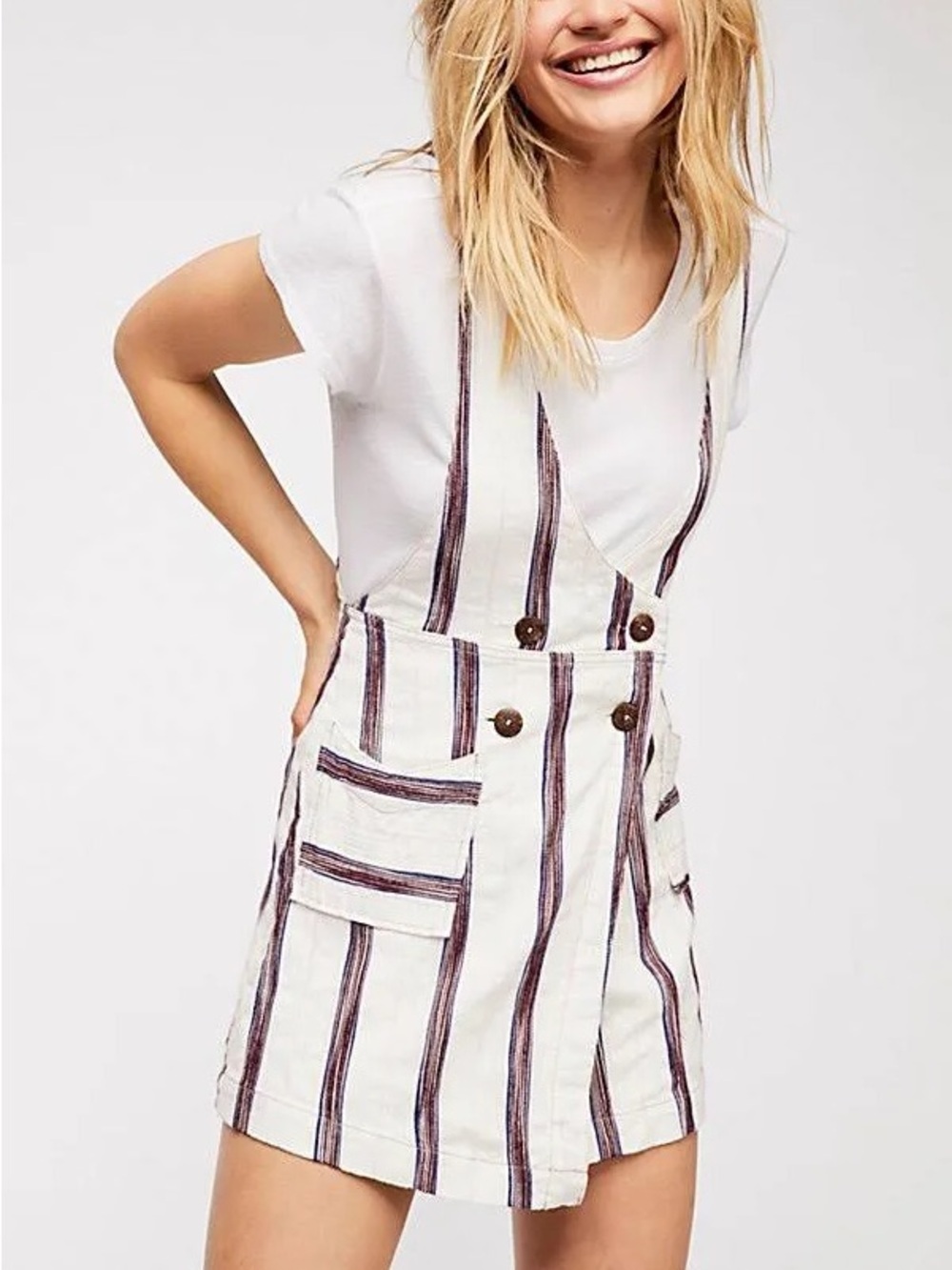 Free People Striped Canyonlands Jumper Dress